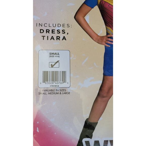 DC Rubies Wonder Woman 1984 Halloween Costume Child Size 4-6 Small - Picture 3 of 3